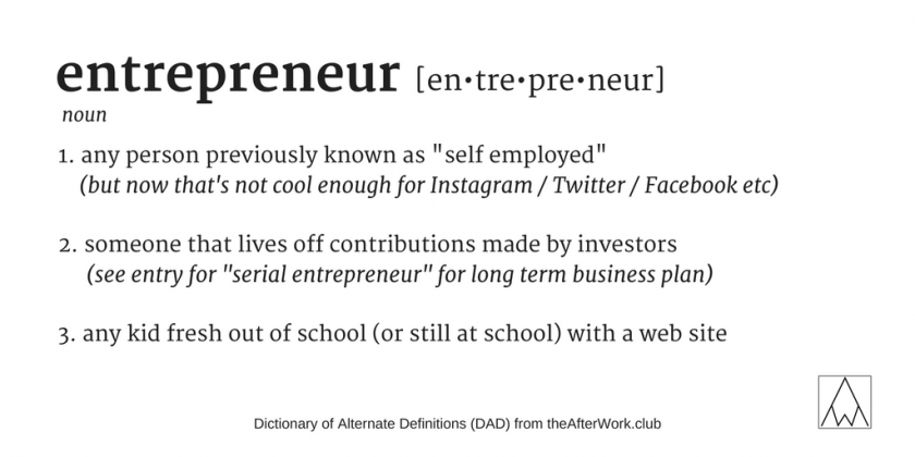 entrepreneur - dAd definition - theafterwork club
